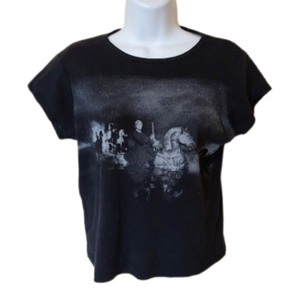 CIRQUE DU SOLEIL Eerie Creepy Black T-Shirt Fits Size Medium - Picture 1 of 3